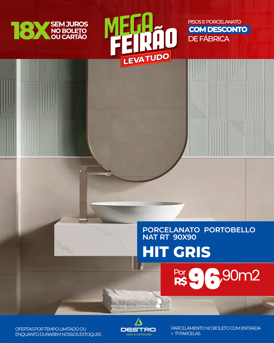 Hit Gris Portobello 90x90
