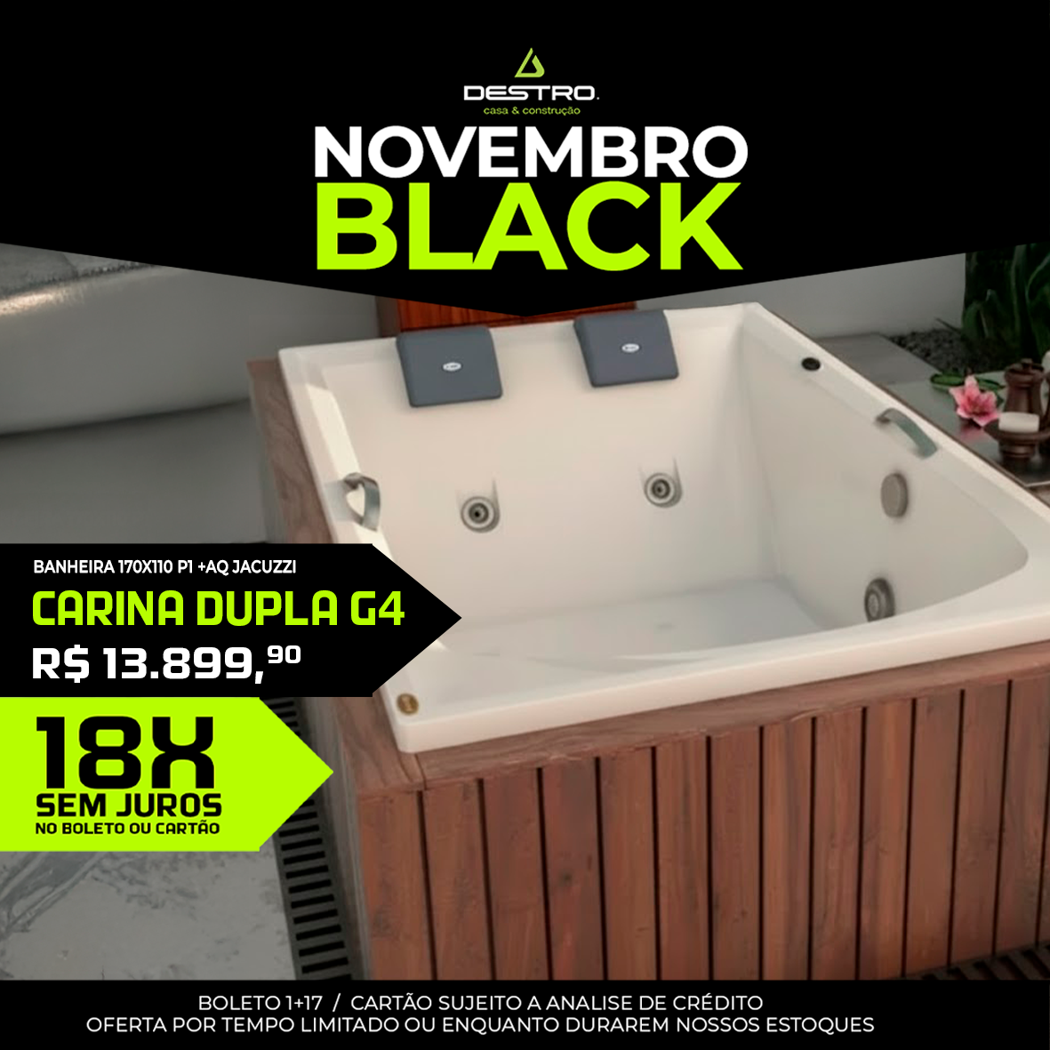 Banheira Jacuzzi CARINA Dupla G4